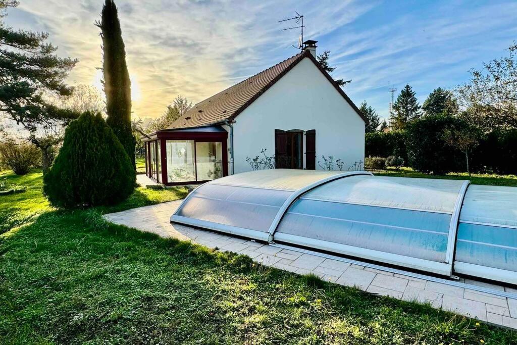 Gite 3 Etoiles Les Gourlines Avec Balneo, Veranda, Piscine Et Garage Avermes Exterior foto