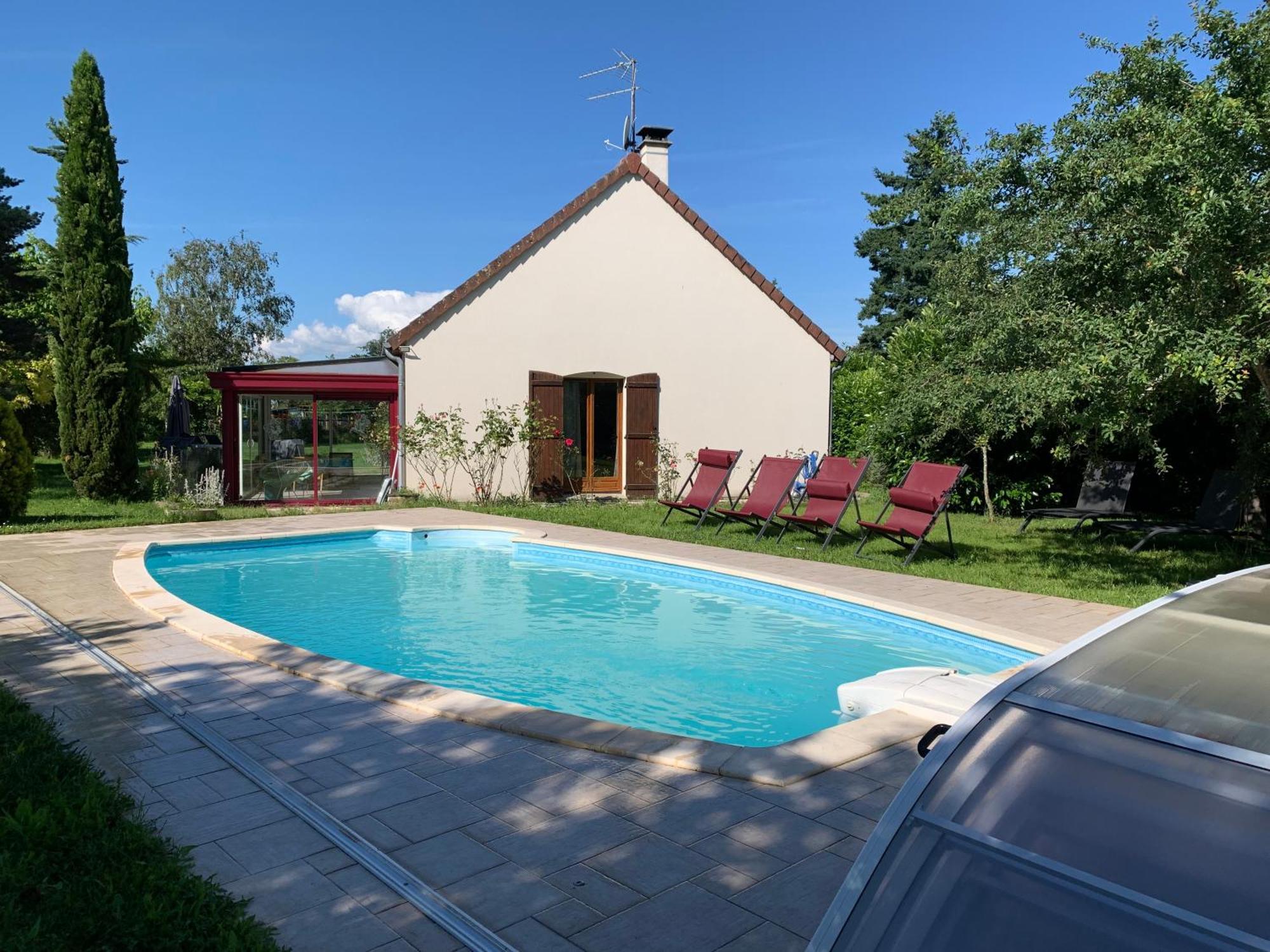 Gite 3 Etoiles Les Gourlines Avec Balneo, Veranda, Piscine Et Garage Avermes Exterior foto